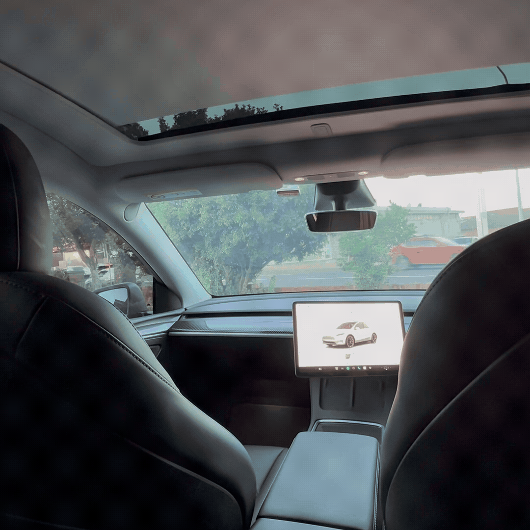 Retractable Tesla Model Y/JUNIPER electric Sunshade Sunroof