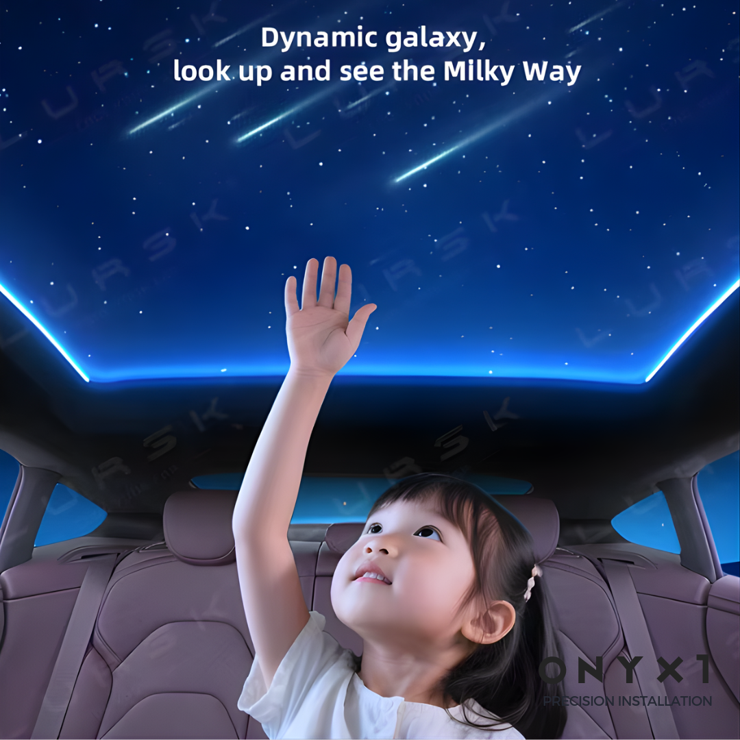 ONYX1 Rolls-Royce-Style Tesla Model Y / Juniper Starry Sky Electric Sunshade (2020 - 2025) + BONUS 365 Days extended Warranty + Complimentary Precision Installation OR Nationwide Delivery
