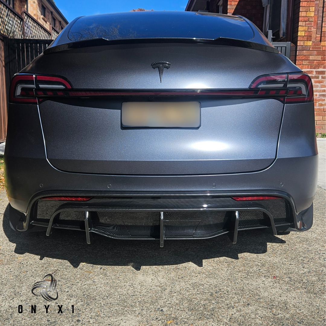 Tesla Model Y Rear Diffuser_Actual Rearview