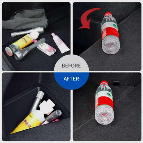 tesla model y trunk side storage bins