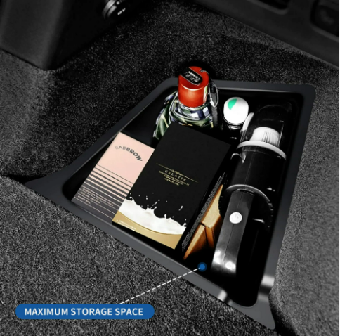 tesla model y trunk side storage bins