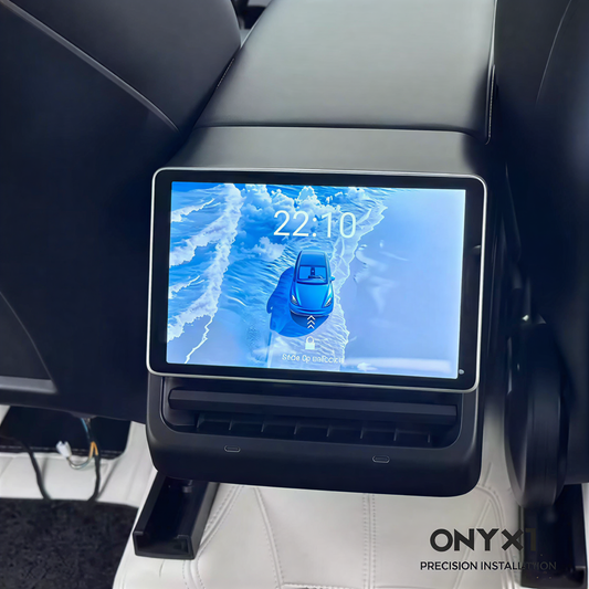 tesla model y rear entertainment screen