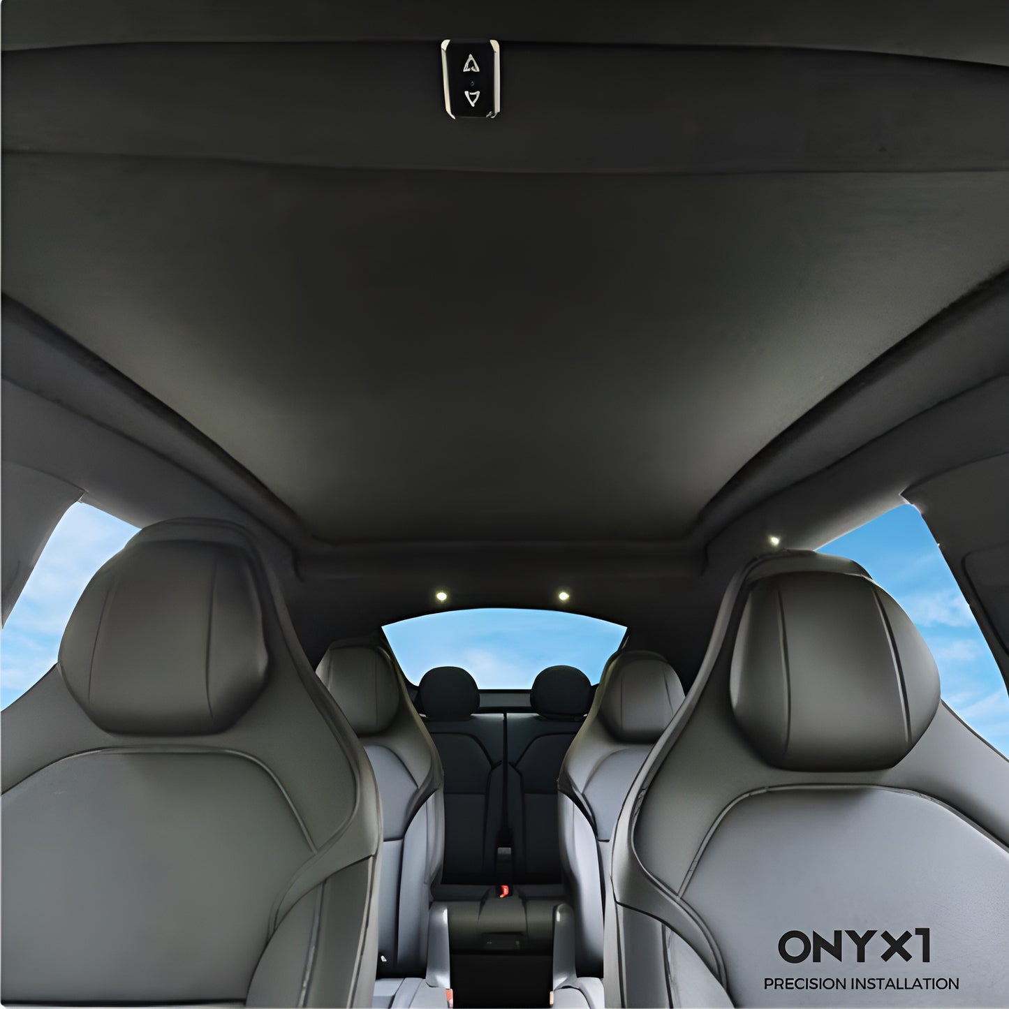 ONYX1 Tesla Model Y / Juniper / Y L Electric Sunshade with Voice Command (2020 - 2026)