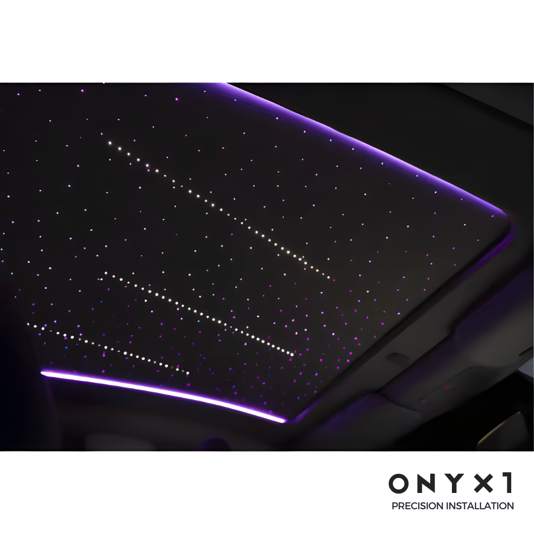ONYX1 Rolls-Royce-Style Tesla Model Y / Juniper Starry Sky Electric Sunshade (2020 - 2025) + BONUS 365 Days extended Warranty + Complimentary Precision Installation OR Nationwide Delivery